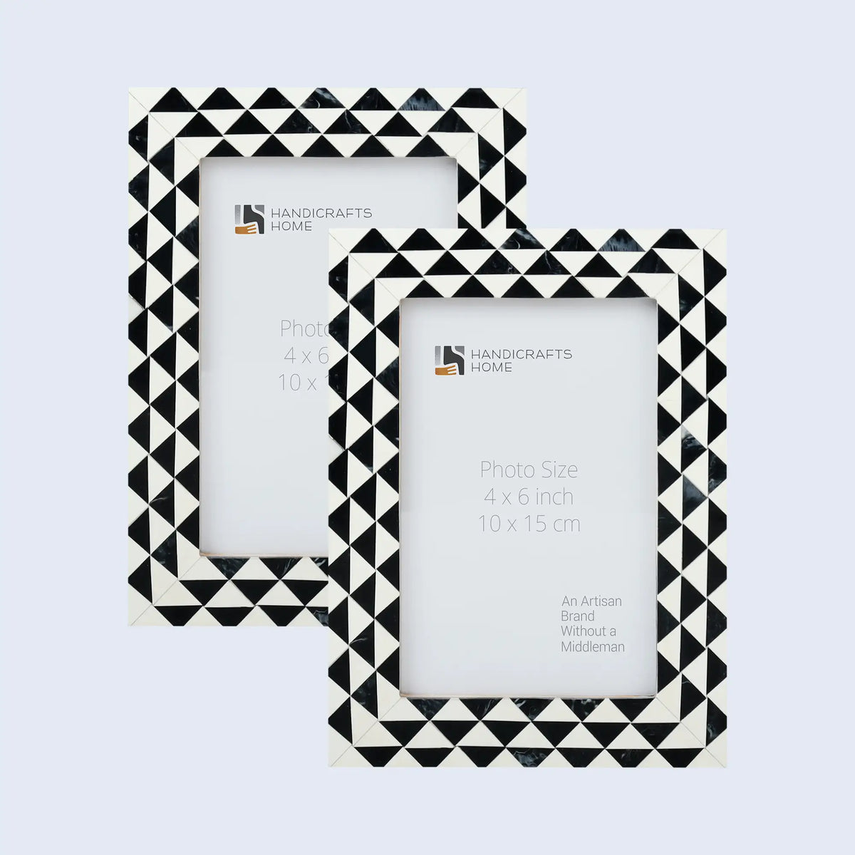 Marquet Prism Resin Inlay Picture Frames | Pack of 2 | Multiple Sizes