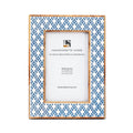 Rhythm Diamond Picture Frame Blue Resin Inlay 4x6 5x7 8x10