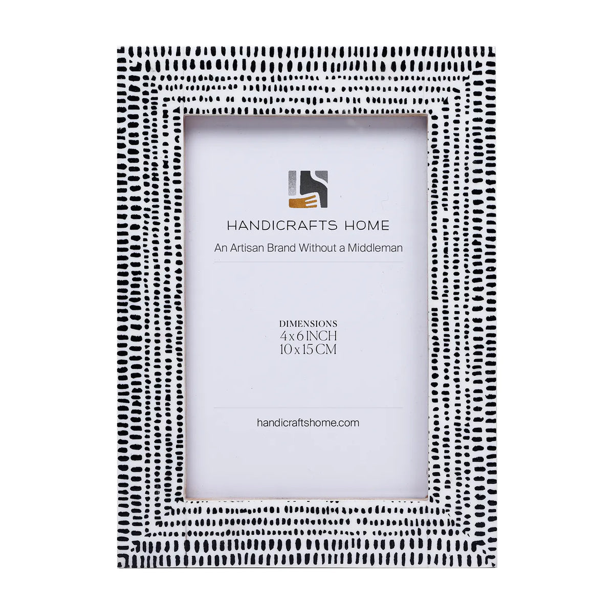 Rhythm Particle Picture Frame B&W Resin Inlay 4x6 5x7 8x10