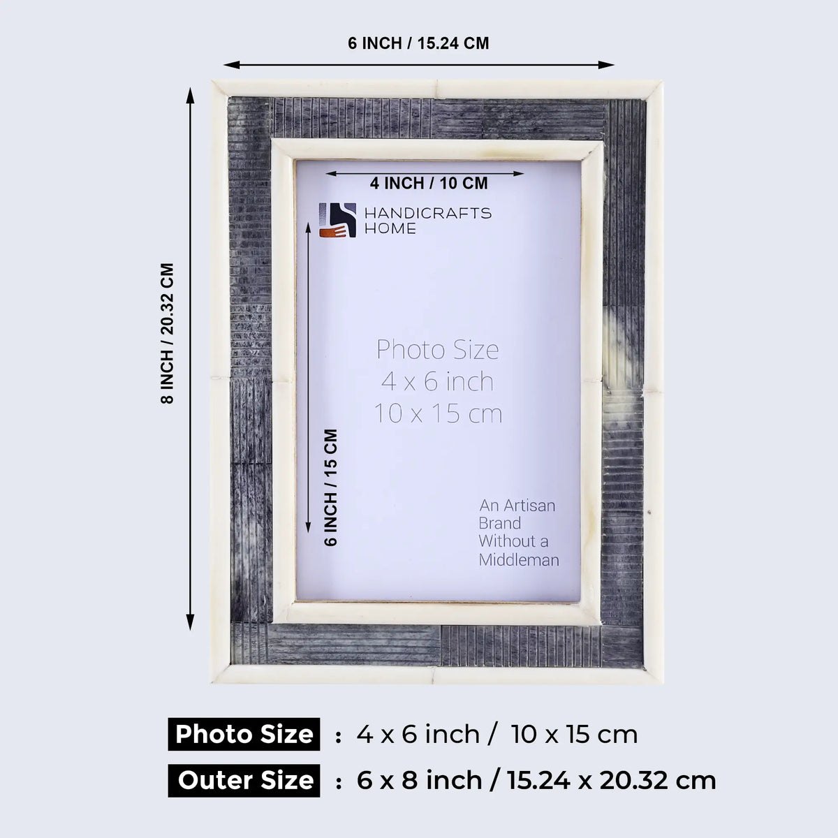 Sea Siren Raidne Bone Inlay Picture Frame | 4x6 & 5x7