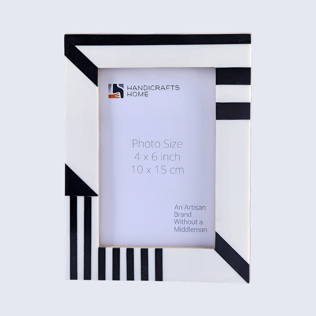 Silhouette Black & White Resin Picture Frame | 4x6 & 5x7