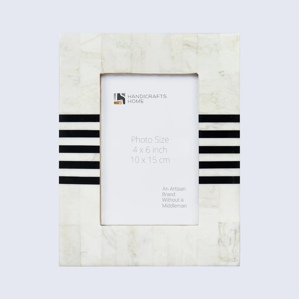 Contour Lado Black & White Picture Frame | 4x6 & 5x7 | Made to Order