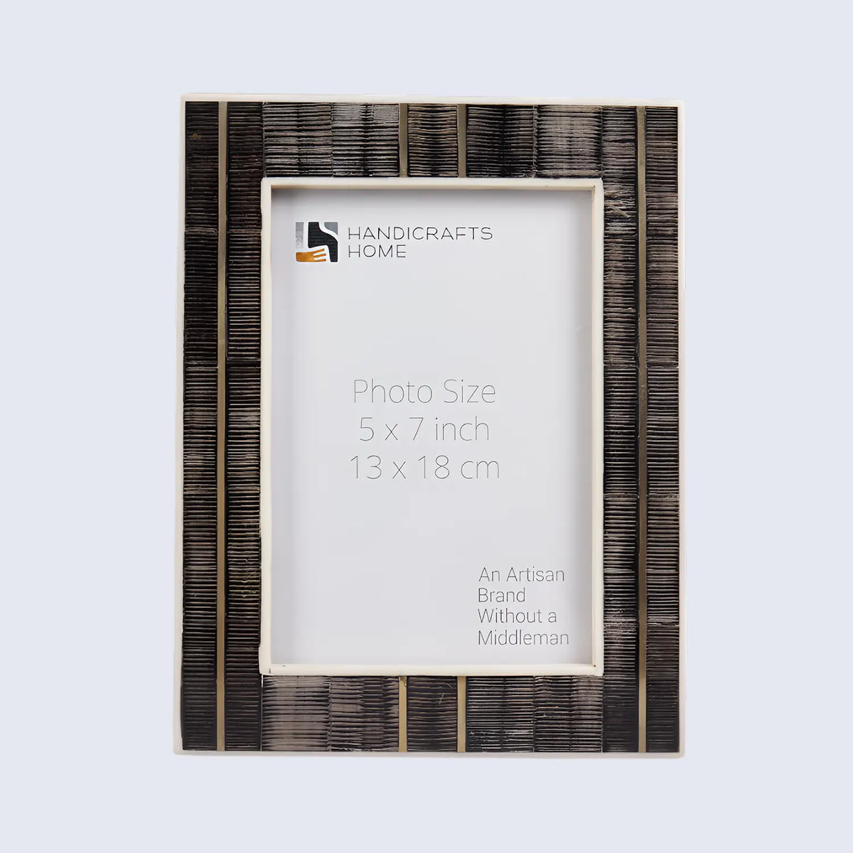 Shagrin Brown Horn, Brass & Resin Picture Frame | 4x6 & 5x7