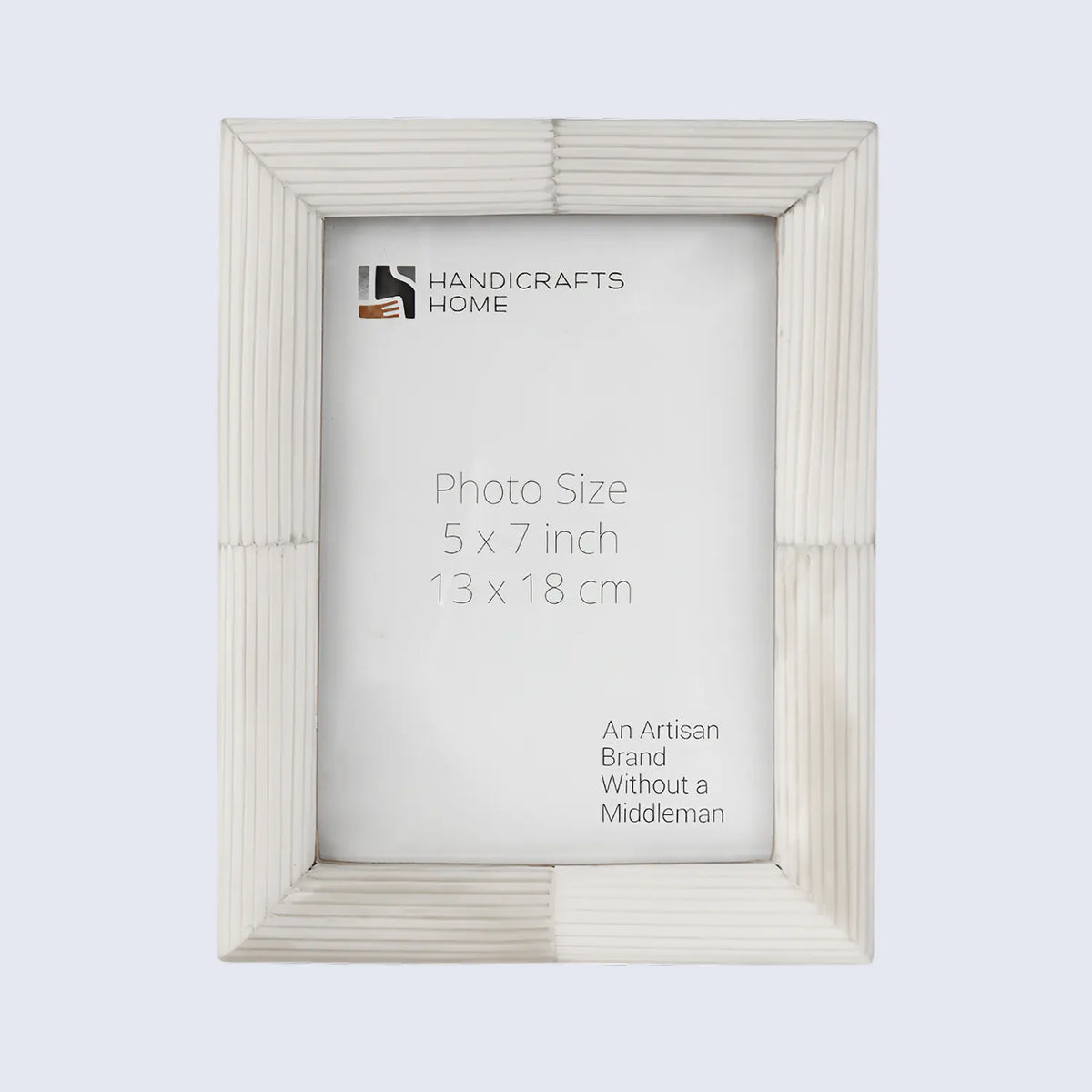 White Carved Bone Inlay Picture Frame | 4x6, 5x7 & 8x10