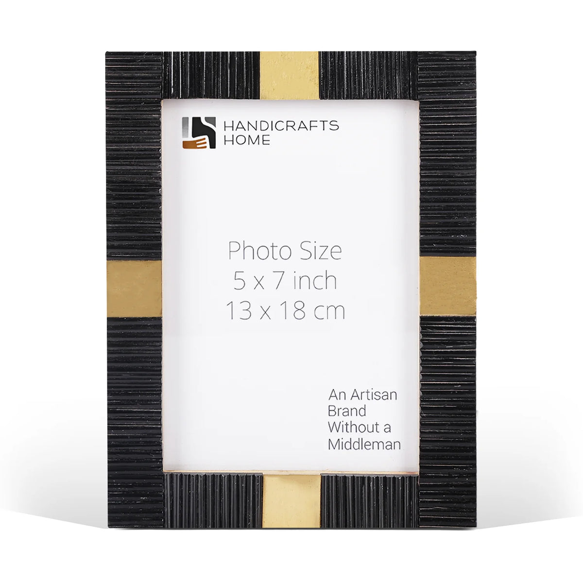 Art Deco Brass Inlay Picture Frame | 4x6, 5x7 & 8x10