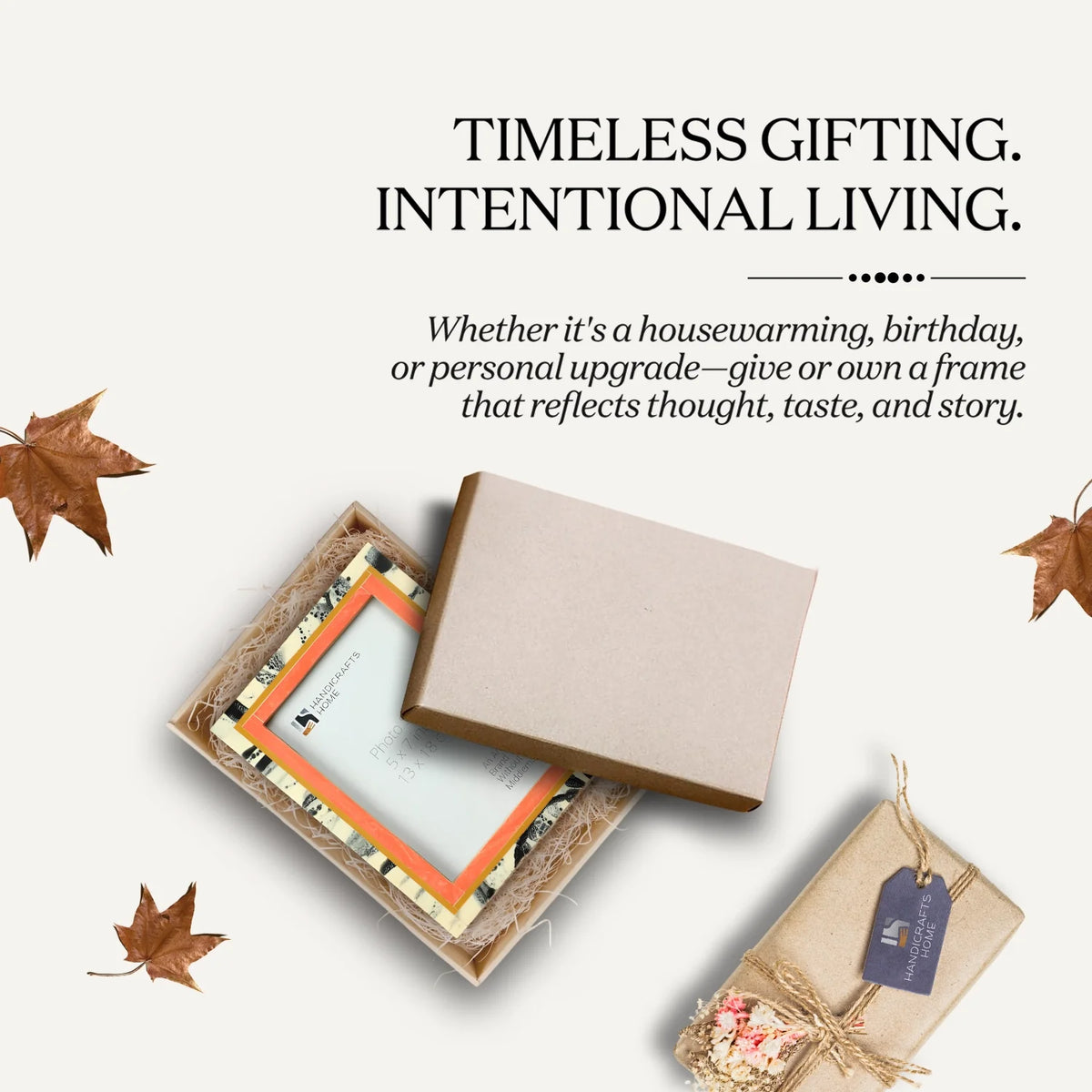 Abstract Ink Peach Resin Inlay Picture Frame | 4x6 & 5x7