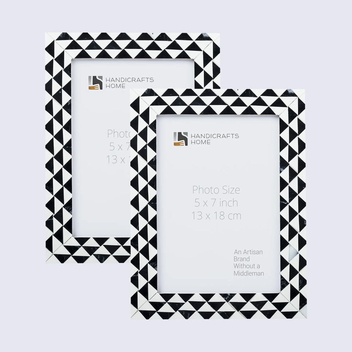 Marquet Prism Resin Inlay Picture Frames | Pack of 2 | Multiple Sizes