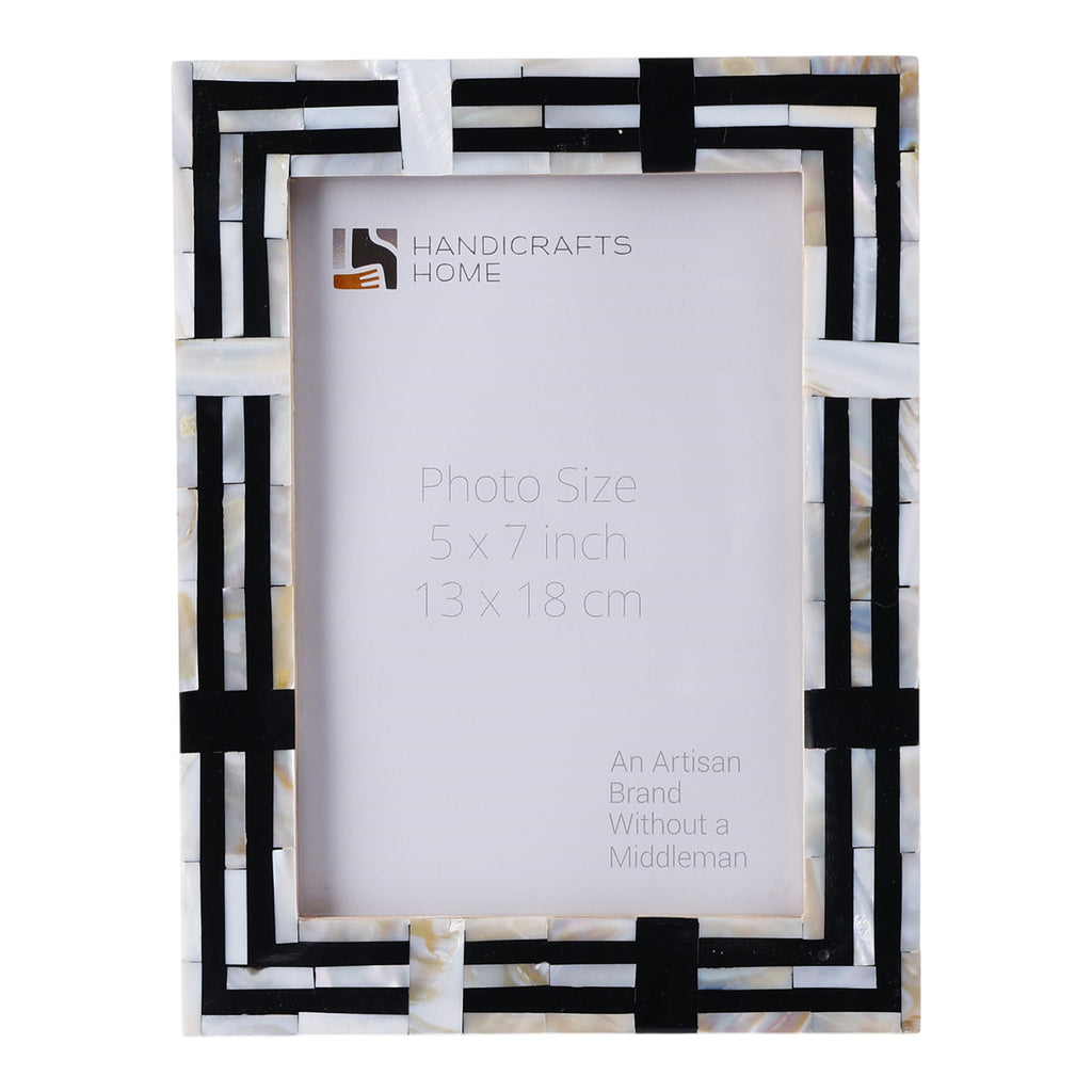 Pearlescent Picture Frames | Black & Shell | 4x6 5x7 8x10
