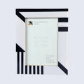 Silhouette Black & White Resin Picture Frame | 4x6 & 5x7