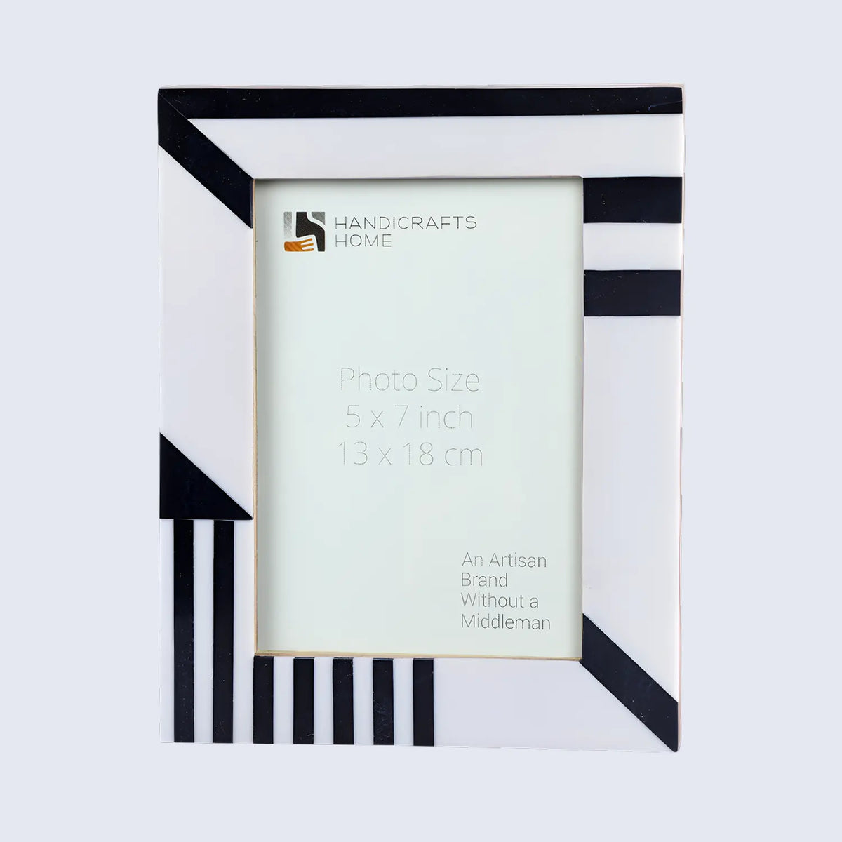 Silhouette Black & White Resin Picture Frame | 4x6 & 5x7