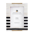 Black Bone & Brass Inlay Picture Frame | West Coast Naples | 4x6 & 5x7