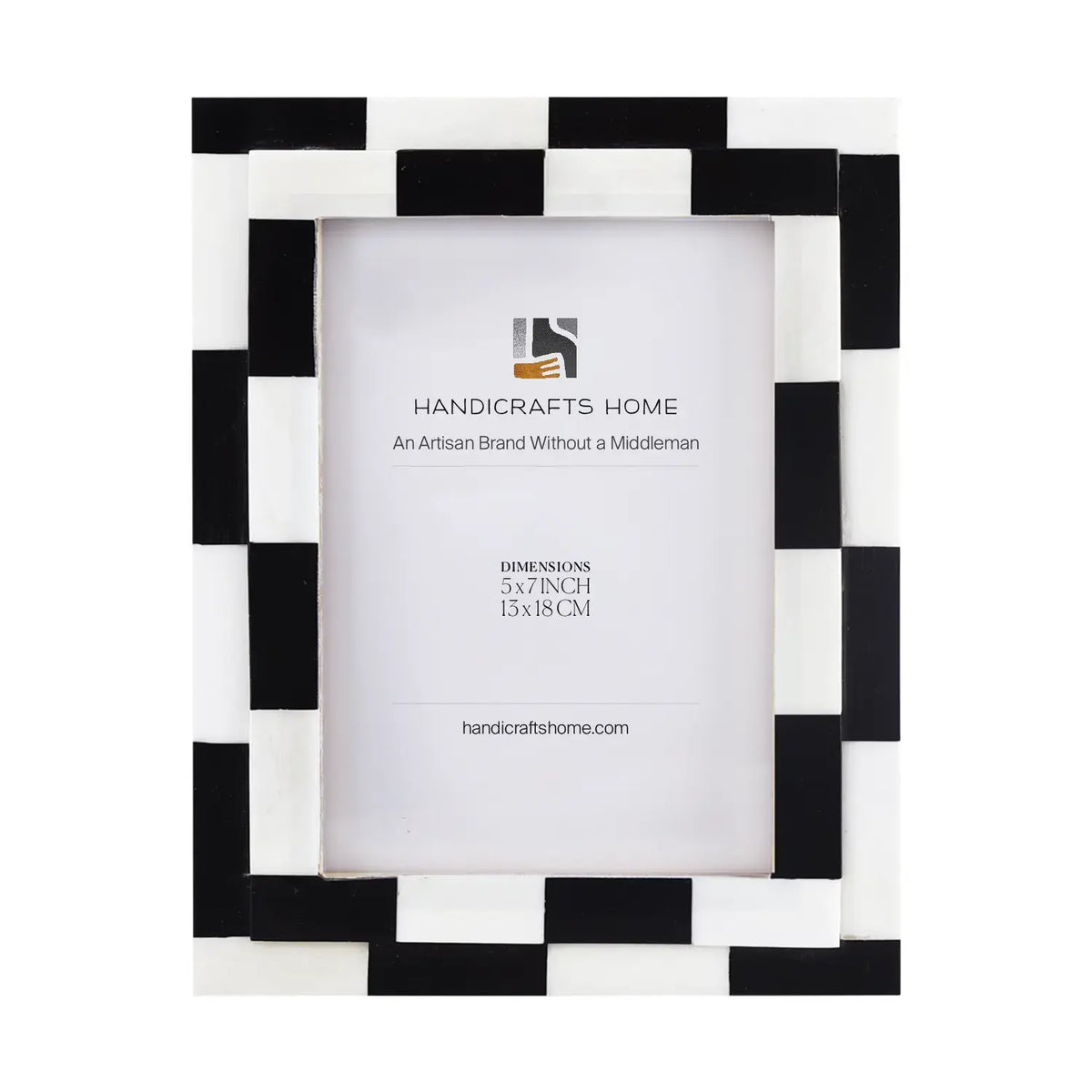 Silhouette Shuffled Multi-Color Bone Inlay Picture Frame | 4x6 & 5x7