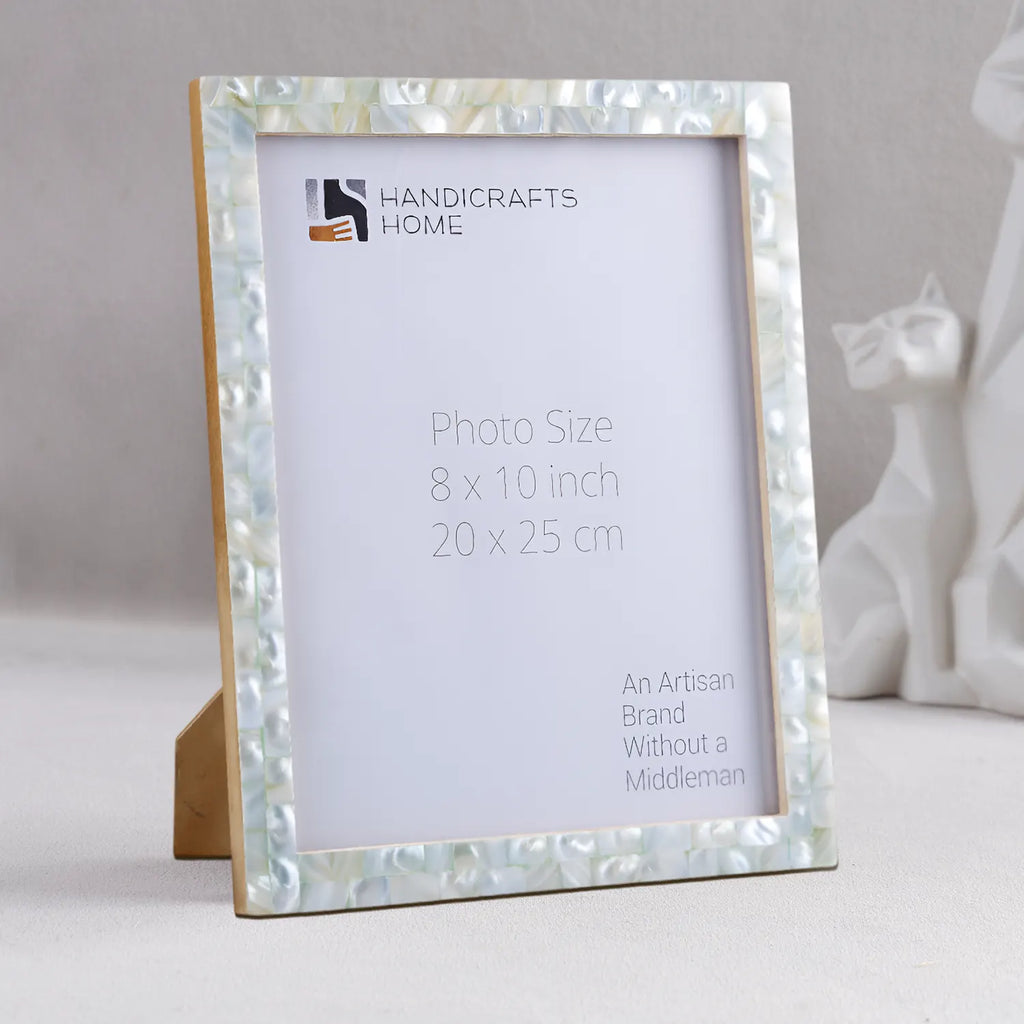 Green Mother of Pearl Inlay Picture Frame | 4x6, 5x7 & 8x10