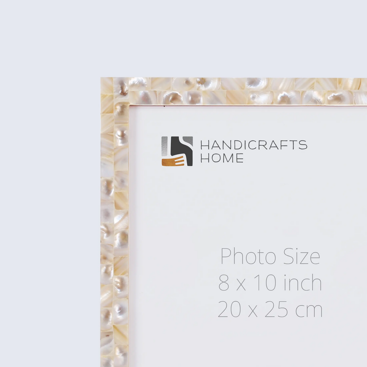 Mother of Pearl White Picture Frames | Pack of 2 | 3 Sizes