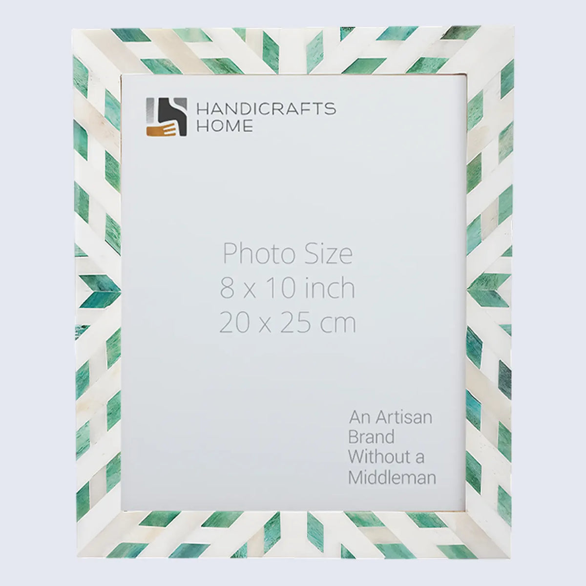 Hypno Nature Green & White Bone Inlay Picture Frame | 4x6, 5x7 & 8x10