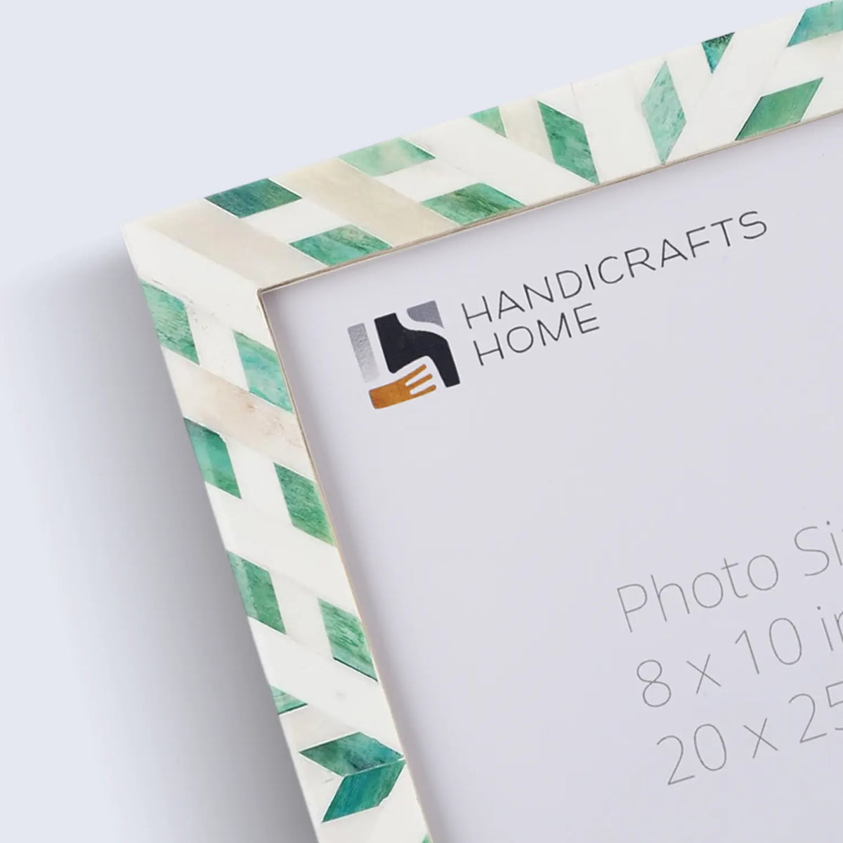 Hypno Nature Green & White Bone Inlay Picture Frame | 4x6, 5x7 & 8x10