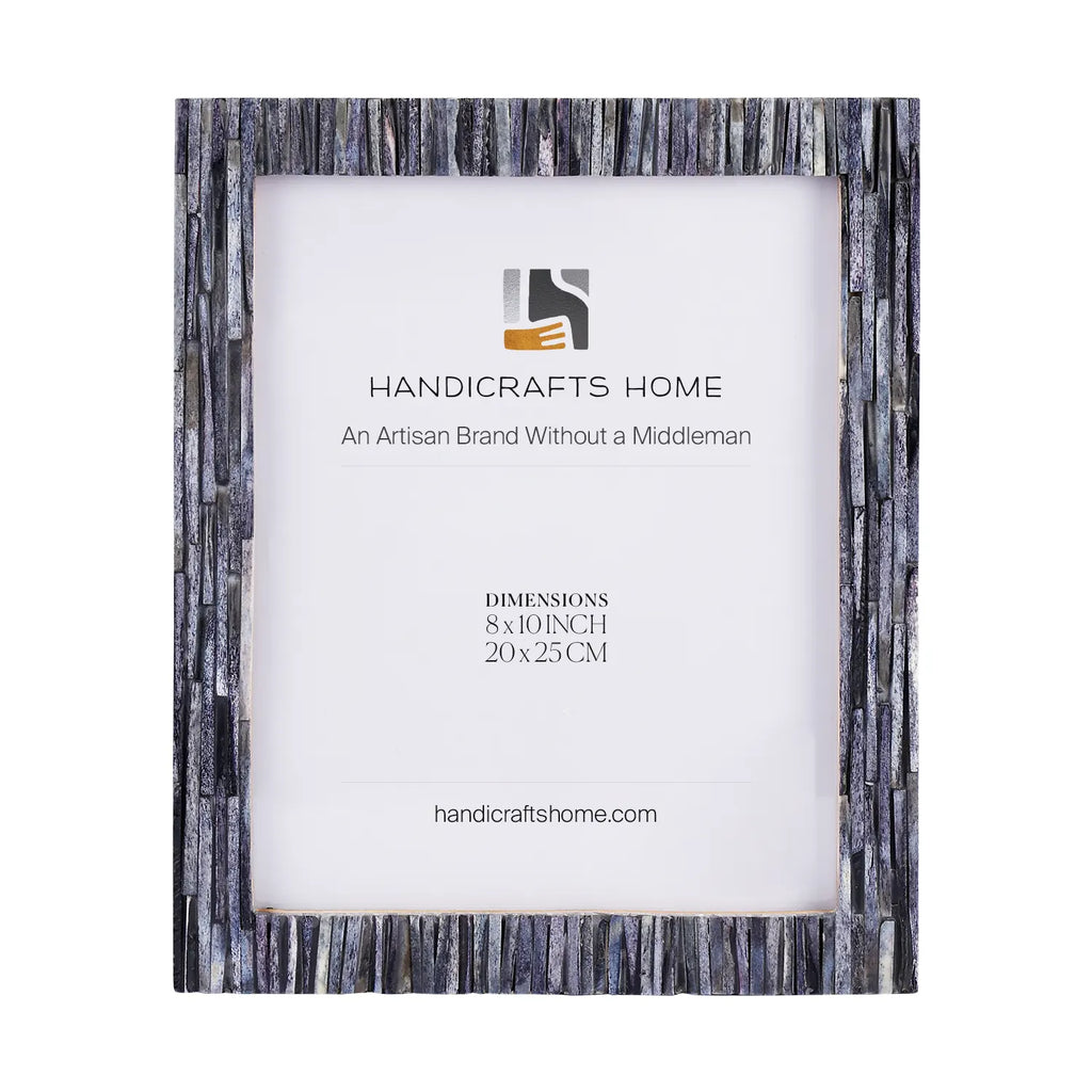 Koyala Kachcha Picture Frame | Charcoal Bone Inlay | 4x6 5x7 8x10