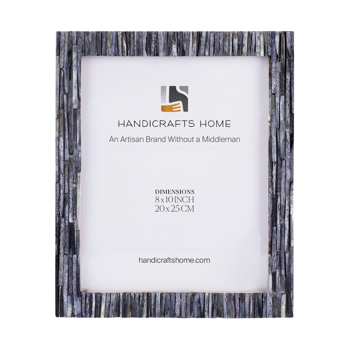 Koyala Kachcha Picture Frame | Charcoal Bone Inlay | 4x6 5x7 8x10