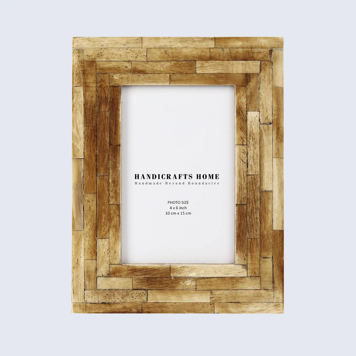 Antique Brown Bone Inlay Picture Frame | 4x6 & 5x7