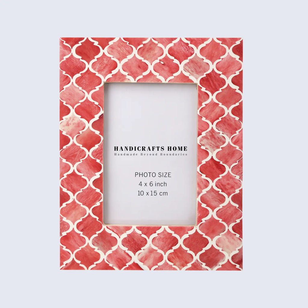 Moroccan Bone & Resin Inlay Picture Frame | Multiple Colors & Sizes