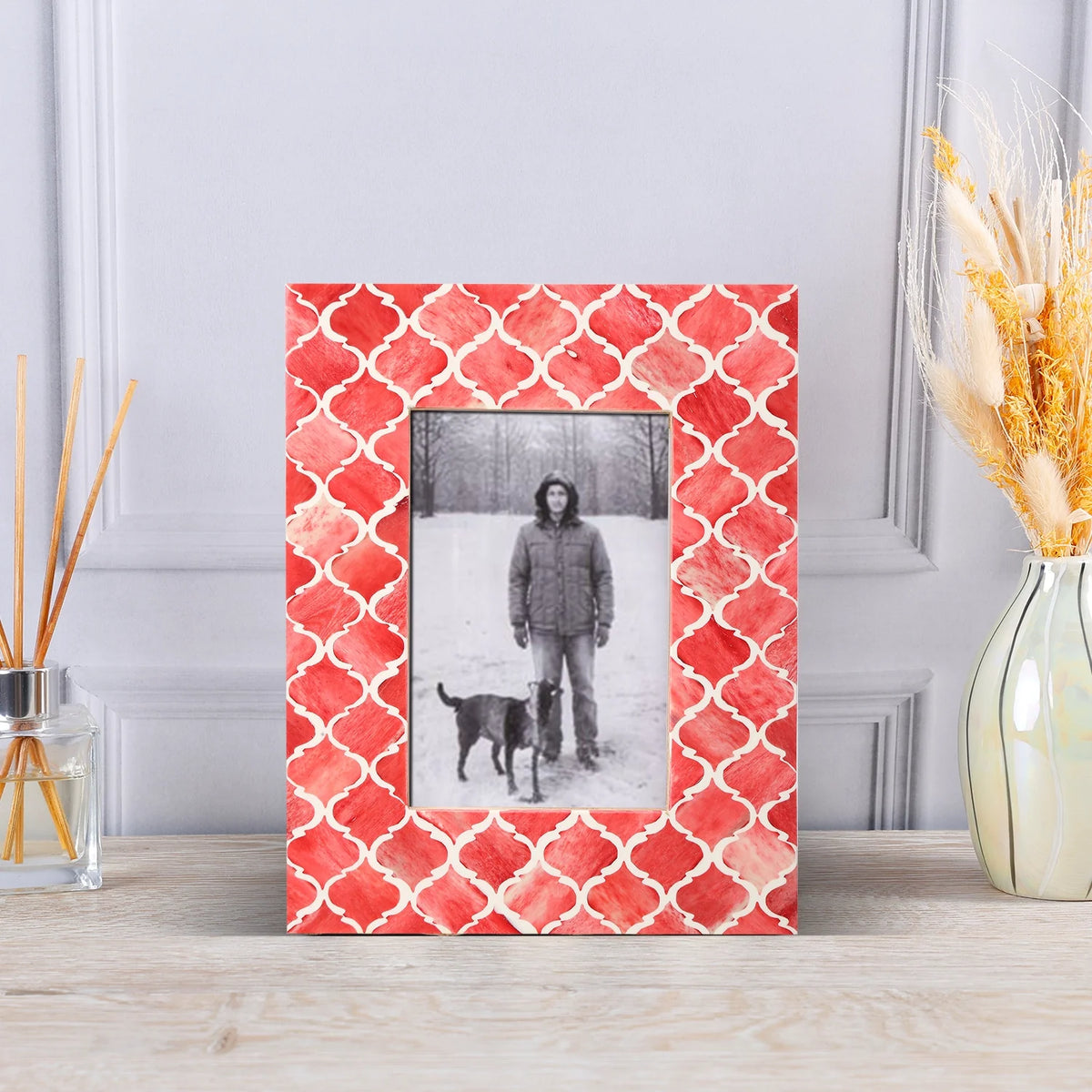Moroccan Bone & Resin Inlay Picture Frame | Multiple Colors & Sizes