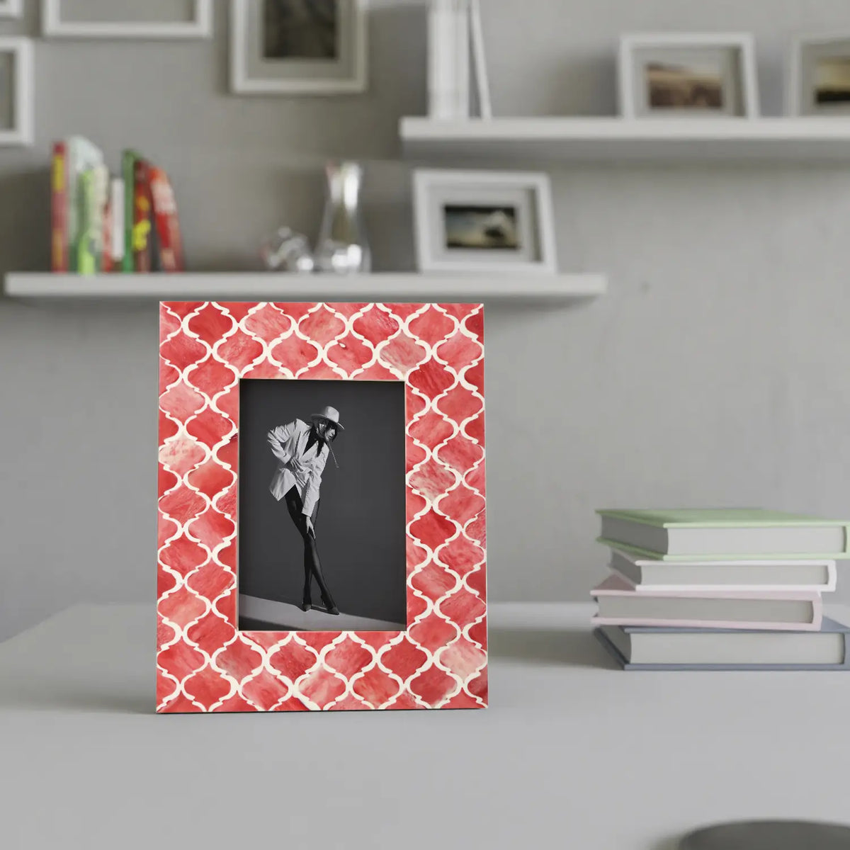 Moroccan Bone & Resin Inlay Picture Frame | Multiple Colors & Sizes