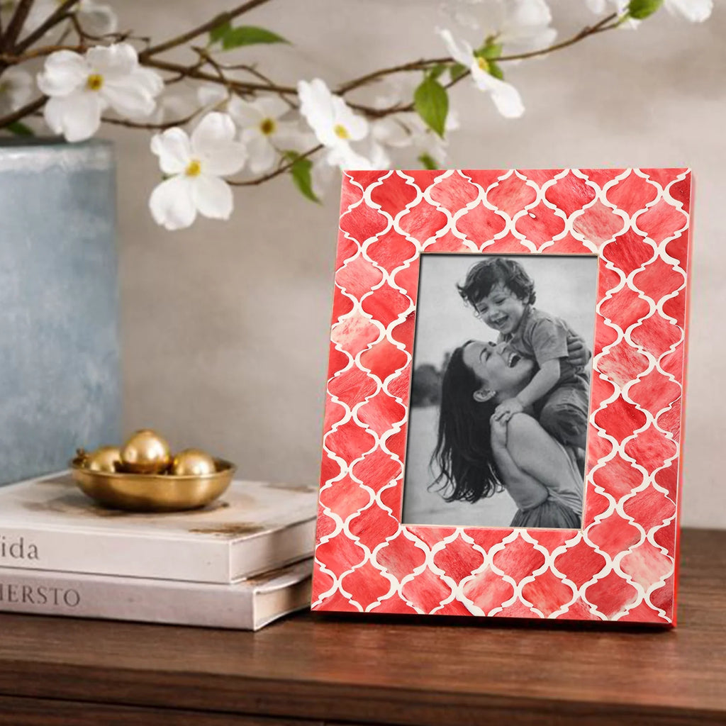 Moroccan Bone & Resin Inlay Picture Frame | Multiple Colors & Sizes