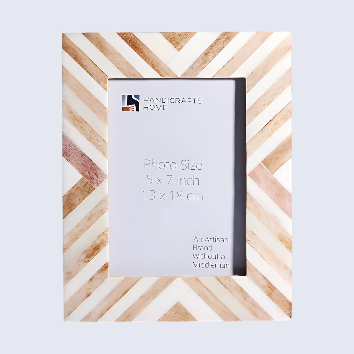 Chevron Brown Handmade Picture Frame | 4x6 & 5x7