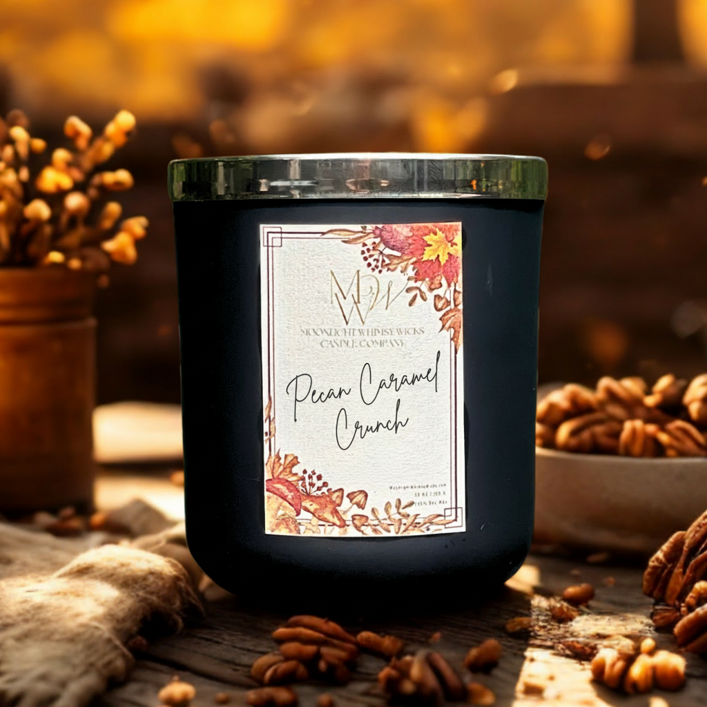 Pecan Caramel Crunch | Luxury Soy Wax Candle or Wax Melt