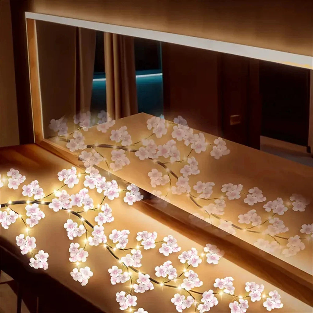 Cherry Blossom Branch Fairy Light Lamp | 8 Modes