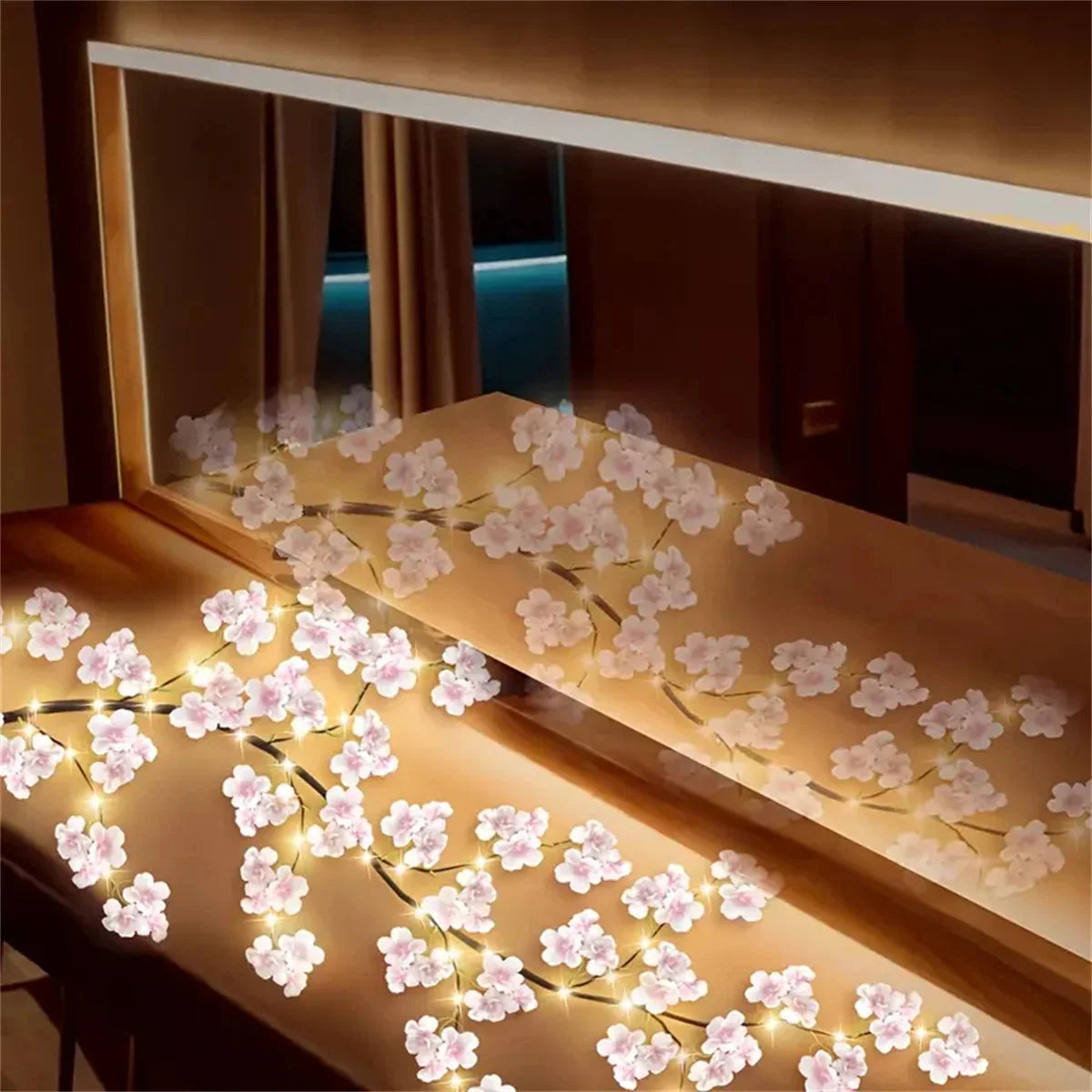 Cherry Blossom Branch Fairy Light Lamp | 8 Modes