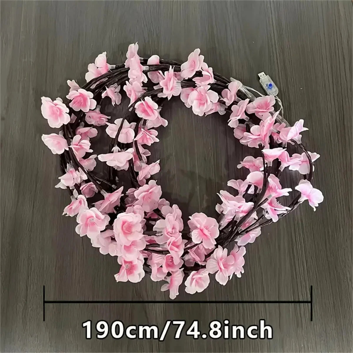 Cherry Blossom Branch Fairy Light Lamp | 8 Modes