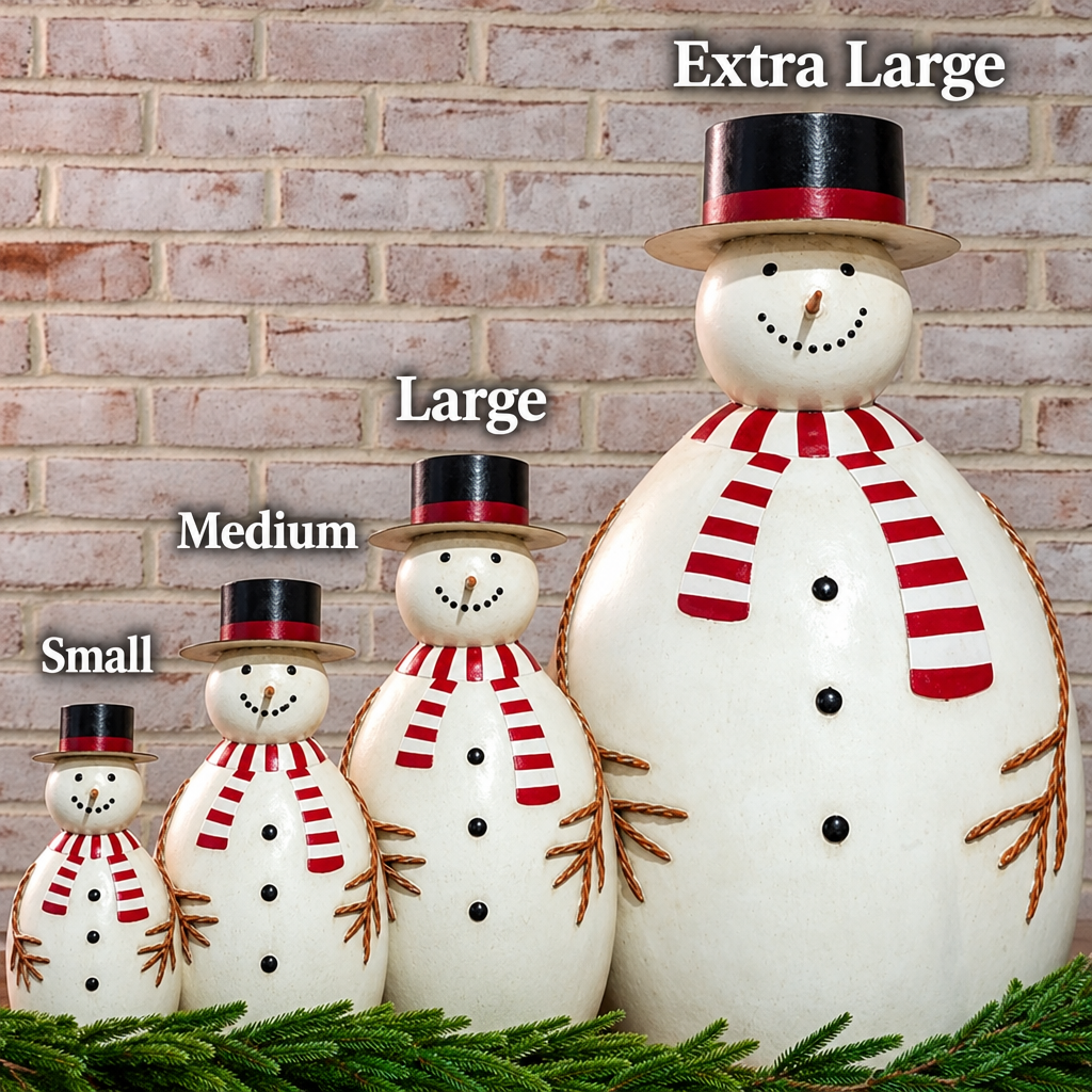 Metal Snowman with Hat – 4 Sizes
