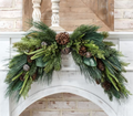 Mixed Greenery Mantel Swag – 28"