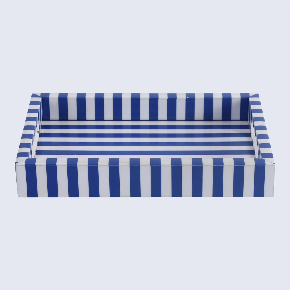 Riviera Elance Blue & White Resin Vanity Tray | 12x8