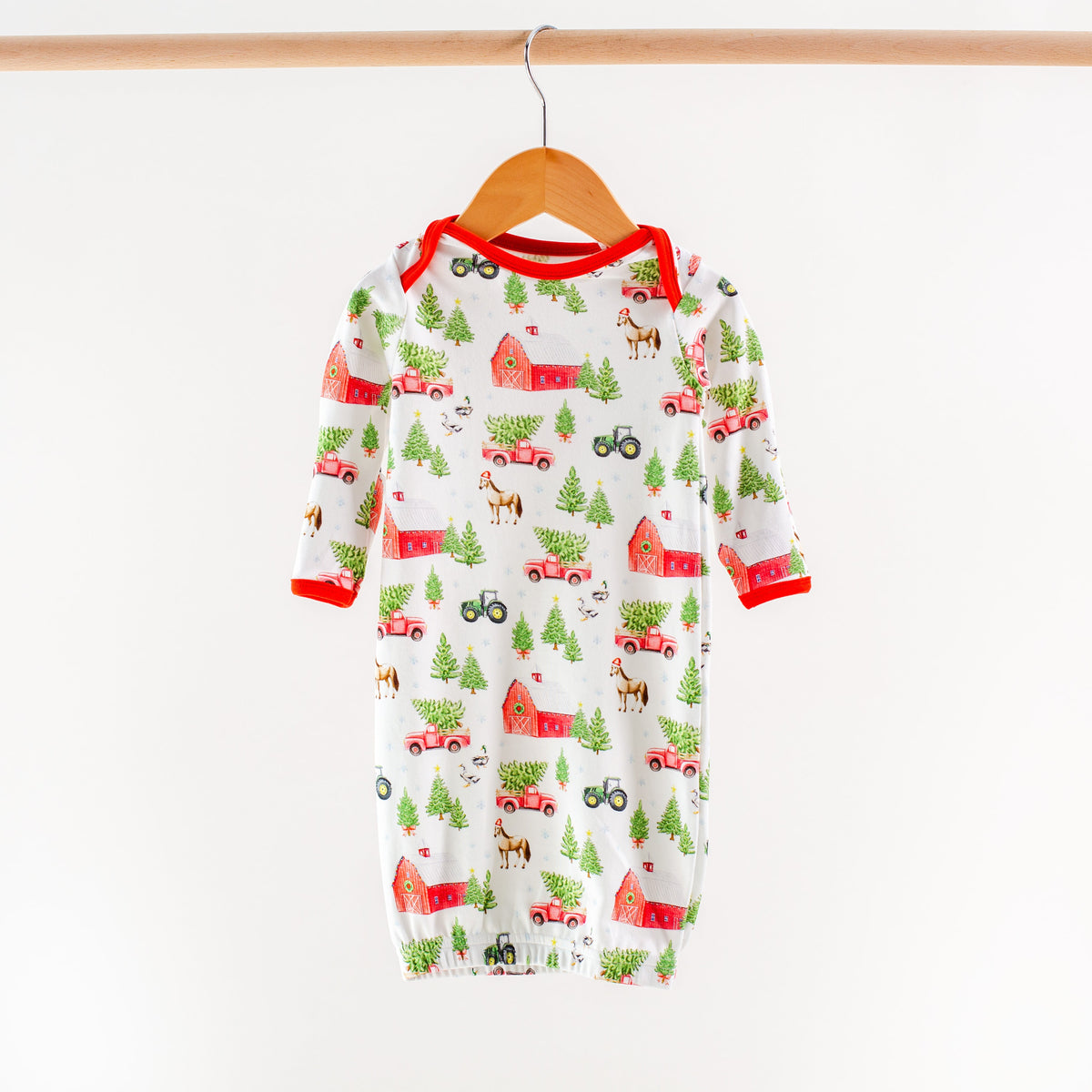 Kids Christmas Tree Farm Organic Cotton Pajamas