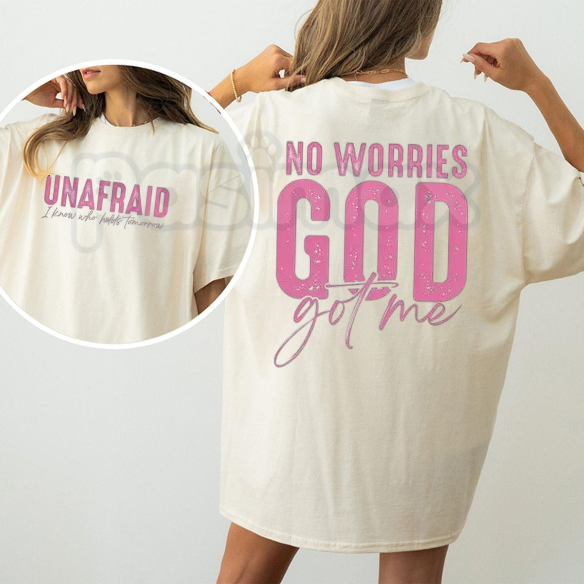 Unafraid No Worries Christian Graphic Tee