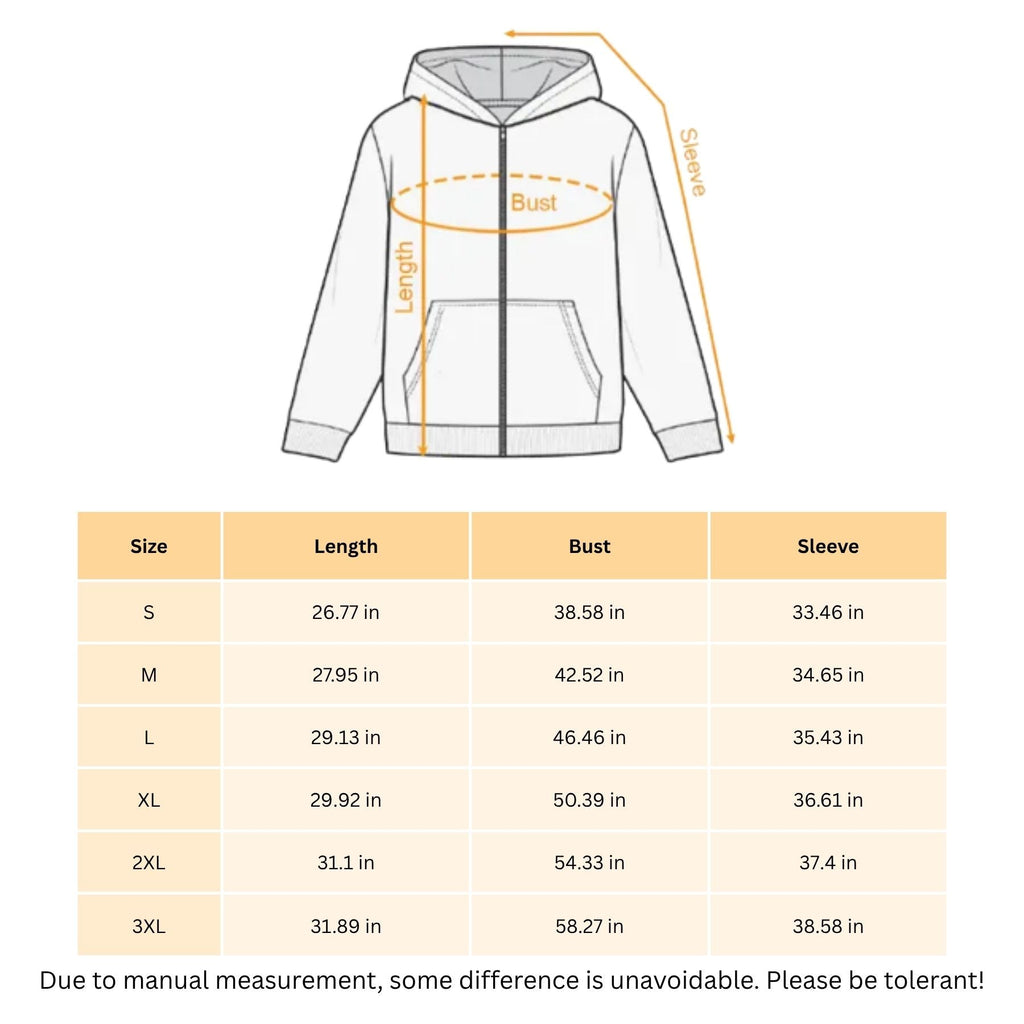 Makeup & Meat Chocolate Zip-Up Hoodie – Funny Graphic Foodie & Beauty Hoodie, Cozy Unisex Streetwear Sweater