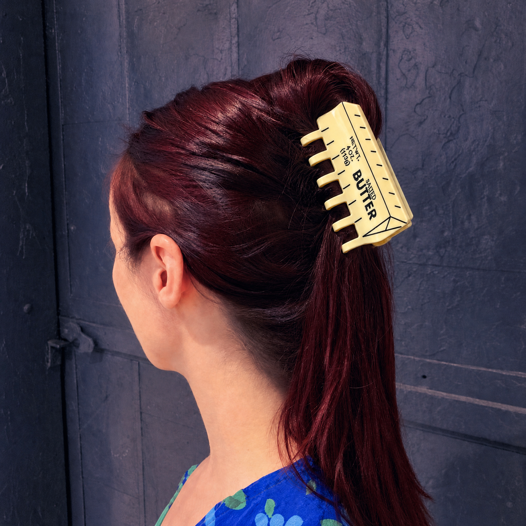 Velvet Claws Salted Butter Yellow Hair Claw Clip