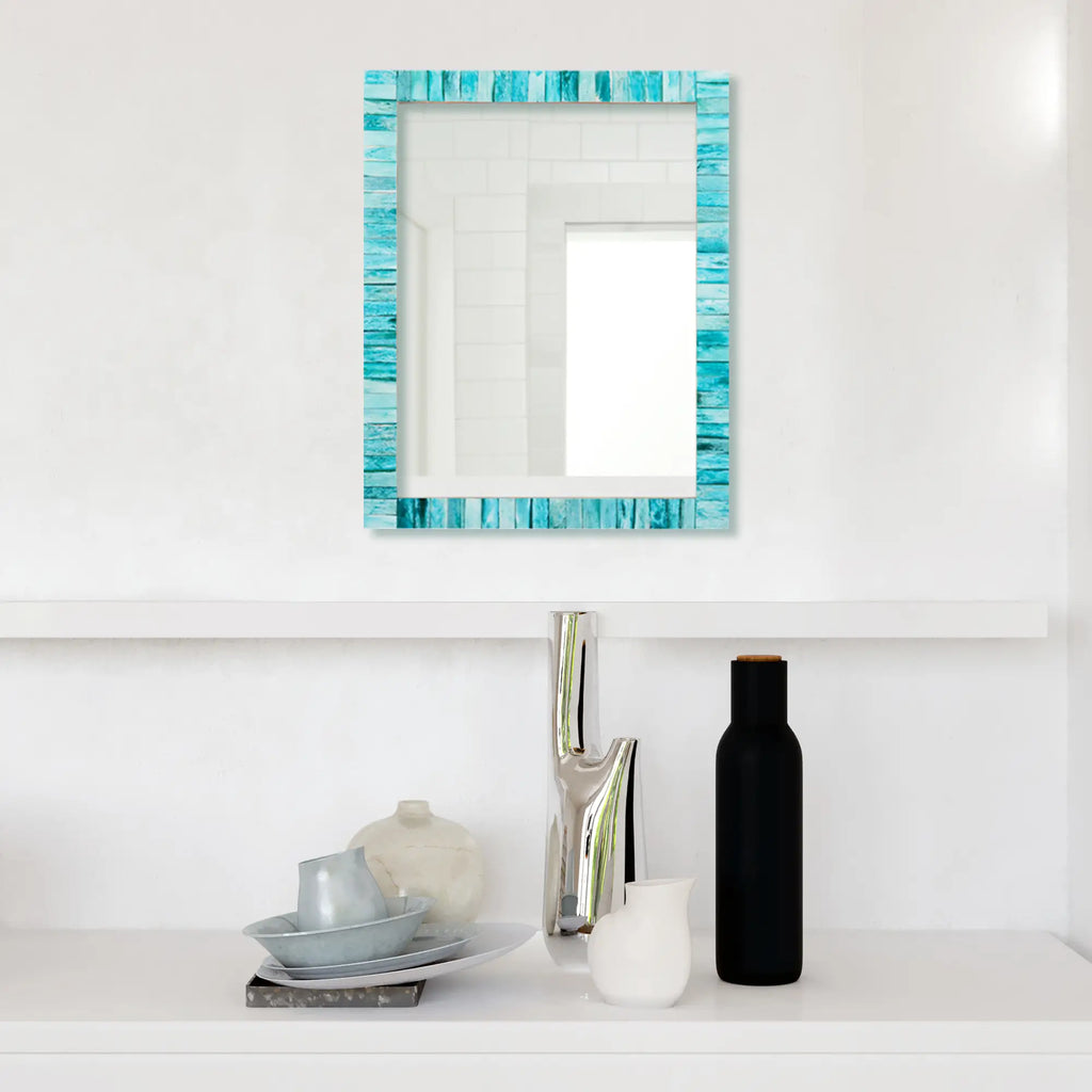 Classic Green Bone Inlay Wall Mirror | 4 Sizes | Made to Order