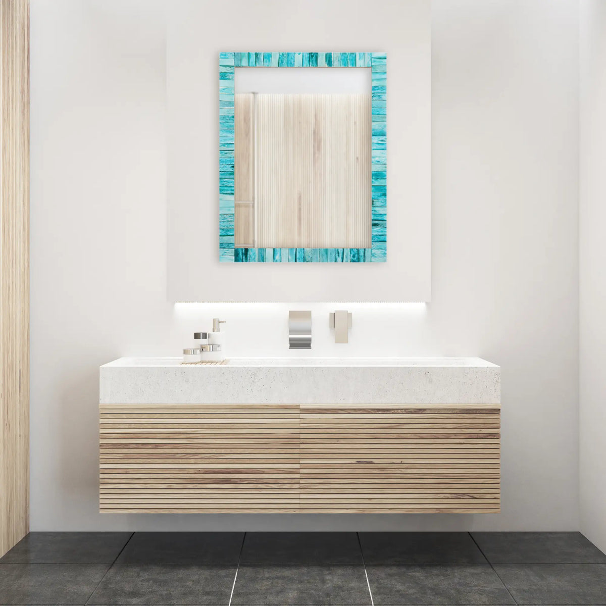 Classic Green Bone Inlay Wall Mirror | 4 Sizes | Made to Order