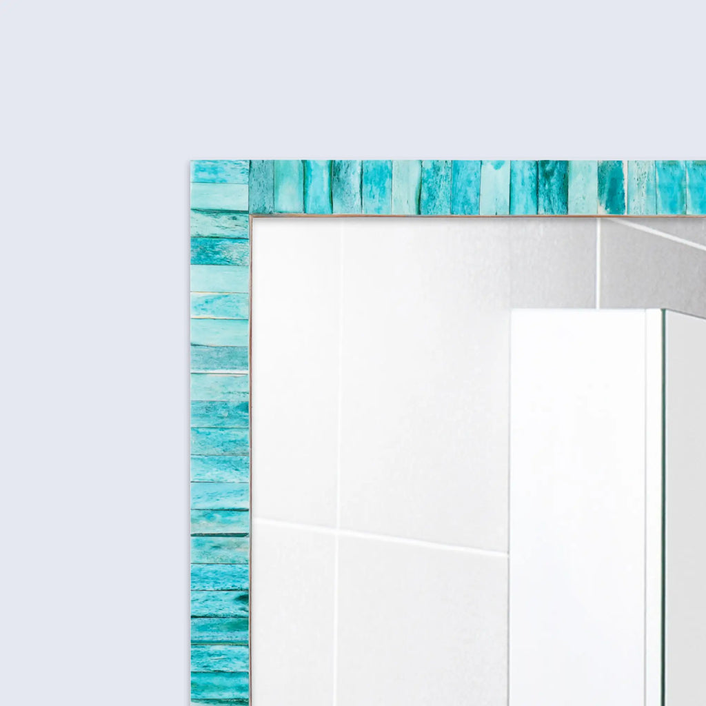 Classic Green Bone Inlay Wall Mirror | 4 Sizes | Made to Order