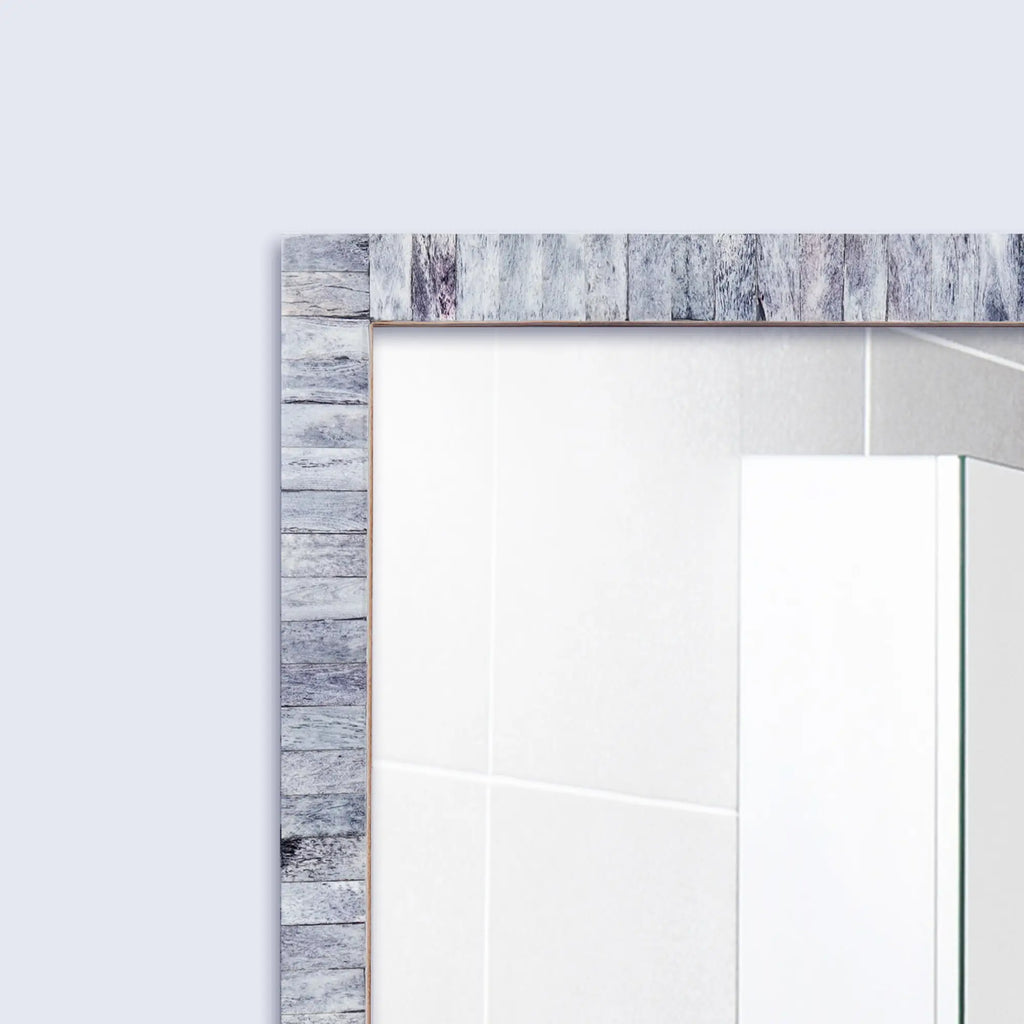 Classic Grey Bone Inlay Wall Mirror | 4 Sizes | Made to Order