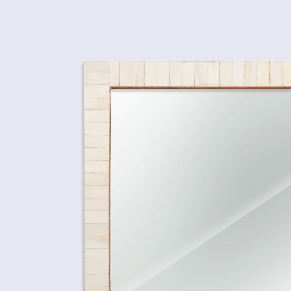Classic White Bone Inlay Wall Mirror | 3 Sizes | Made to Order