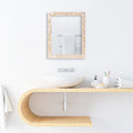 Mother of Pearl White Wall Mirror | 9 Sizes | Made to Order