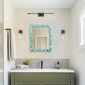 Moroccan Green Bone & Resin Inlay Wall Mirror | 4 Sizes | Made to Order