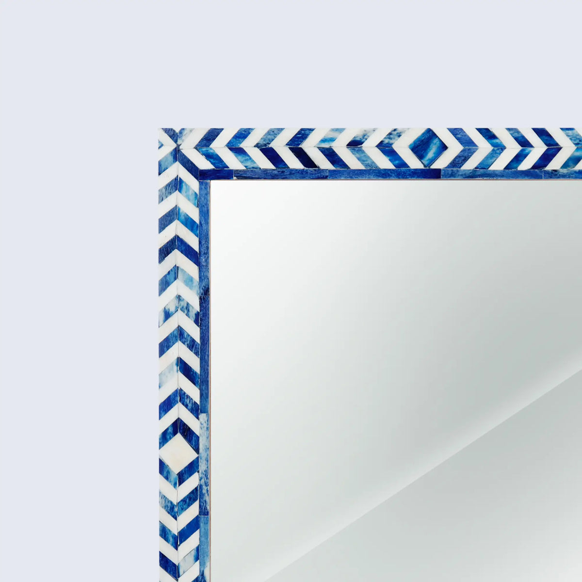 Taj Blue Bone Inlay Wall Mirror | 4 Sizes | Made to Order