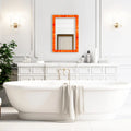 Classic Orange Bone Inlay Wall Mirror | 8 Sizes | Made to Order