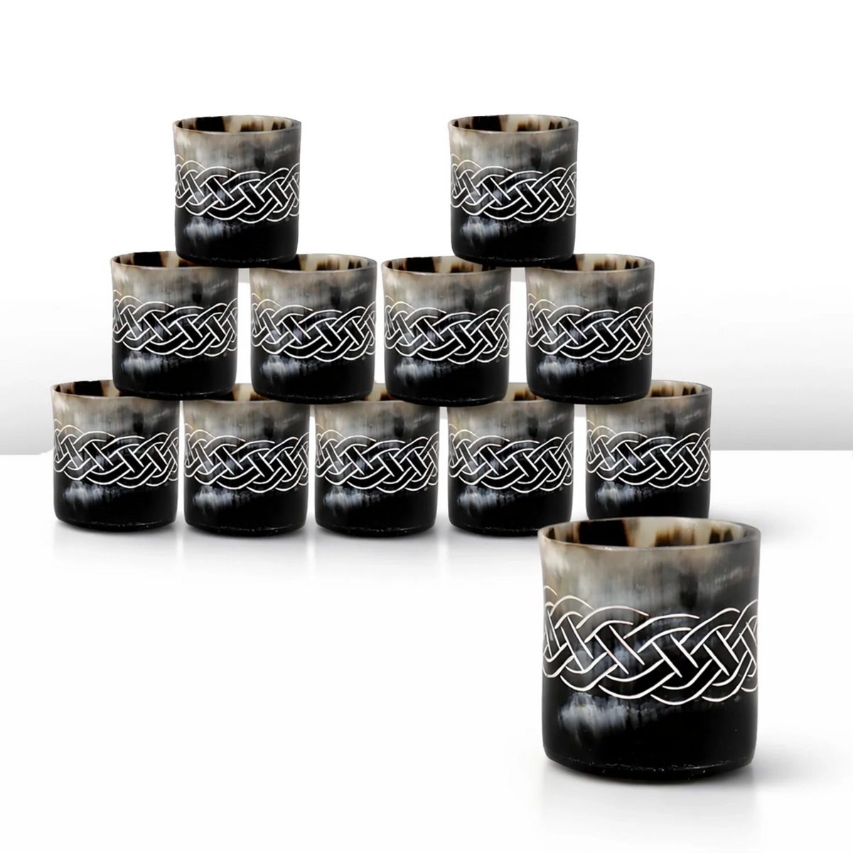 Knot Real Horn Shot Glasses | Set of 4, 8 or 12