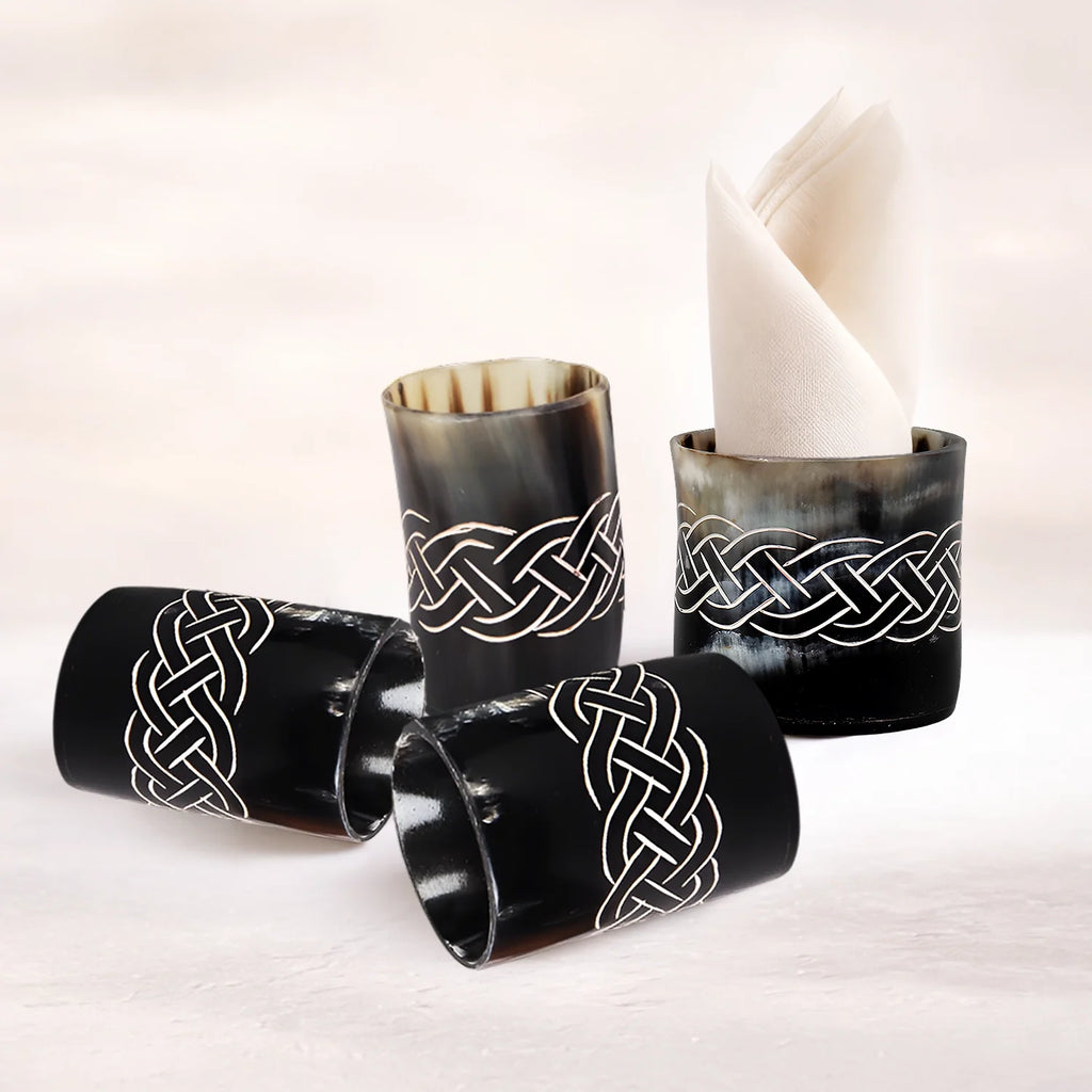 Knot Real Horn Shot Glasses | Set of 4, 8 or 12